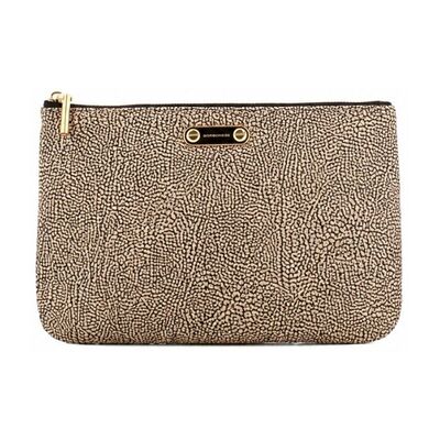 Pouch/Clutch Borbonese 91020101X95306 Beige One Size Pouch/Clutch Borbonese 91020101X95306 Beige One Size