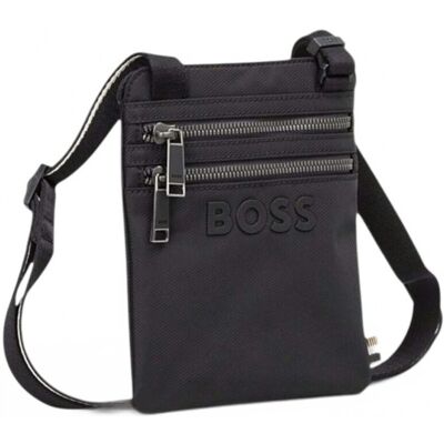 Τσάντα BOSS 50567761hb Catch 3.0 Fl.zip Env Black One Size Τσάντα BOSS 50567761hb Catch 3.0 Fl.zip Env Black One Size