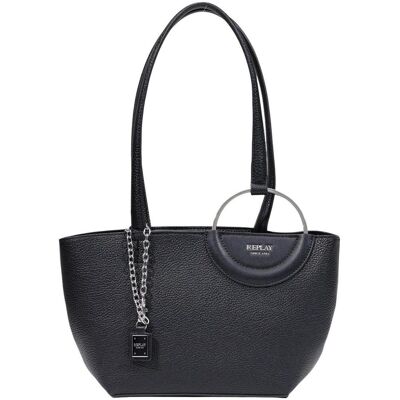 Τσάντα Replay HAMMERED SYNTHETIC FW01C7.000.A7243S Black One Size Τσάντα Replay HAMMERED SYNTHETIC FW01C7.000.A7243S Black One Size