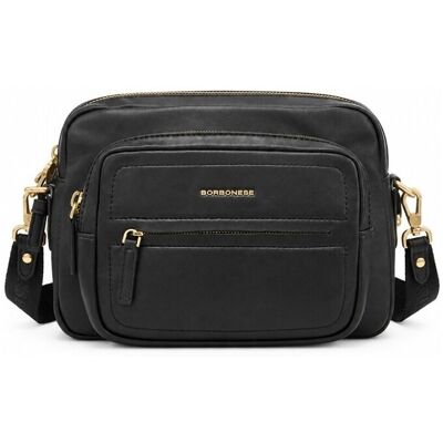 Τσάντα Borbonese 91010344F29100 Black One Size Τσάντα Borbonese 91010344F29100 Black One Size