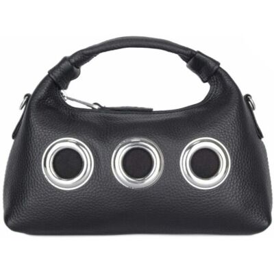 Τσάντα Nunoo 64101001nb Mini Dandy Eyelet Soft Black One Size Τσάντα Nunoo 64101001nb Mini Dandy Eyelet Soft Black One Size