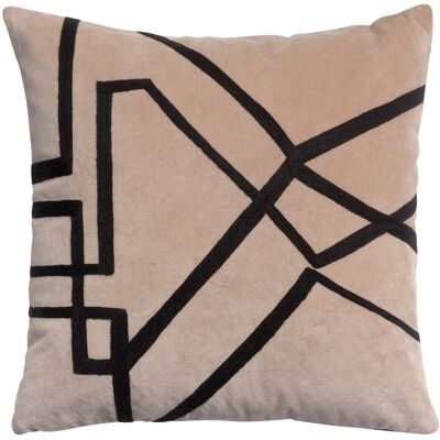 Μαξιλαροθήκες Vivaraise FARA BRODE Beige 45x45 cm Μαξιλαροθήκες Vivaraise FARA BRODE Beige 45x45 cm