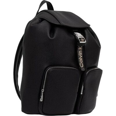 Σακίδιο πλάτης Calvin Klein Jeans WEBBING STRAP FLAP B?ACKPACK LV04F3645G Black One Size Σακίδιο πλάτης Calvin Klein Jeans WEBBING STRAP FLAP B?ACKPACK LV04F3645G Black One Size