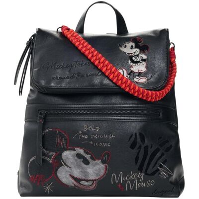 Σακίδιο πλάτης Desigual BACK_MICKEY FACE HAMPTON 26WAKP07 Black One Size Σακίδιο πλάτης Desigual BACK_MICKEY FACE HAMPTON 26WAKP07 Black One Size