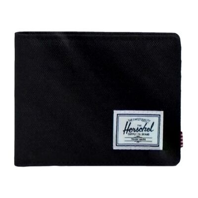 Πορτοφόλι Herschel Eco Roy Wallet - Black Black One Size Πορτοφόλι Herschel Eco Roy Wallet - Black Black One Size