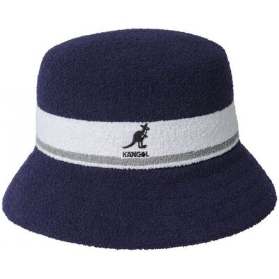 Καπέλο Kangol Bermuda stripe bucket Μπλέ Medium Καπέλο Kangol Bermuda stripe bucket Μπλέ Medium