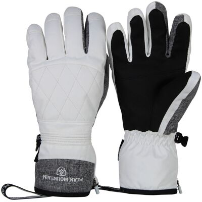Γάντια Peak Mountain Gants de ski MONTBLANC Άσπρο Medium Γάντια Peak Mountain Gants de ski MONTBLANC Άσπρο Medium