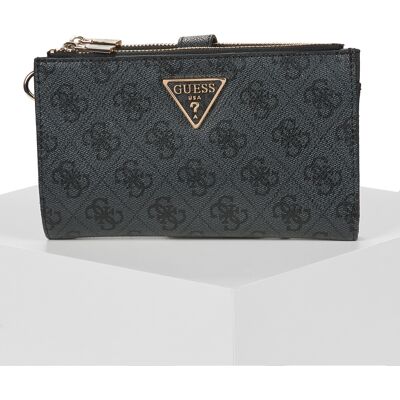 Πορτοφόλι Guess LAUREL II SLG DBL ZIP ORGNZR Black Unique Πορτοφόλι Guess LAUREL II SLG DBL ZIP ORGNZR Black Unique
