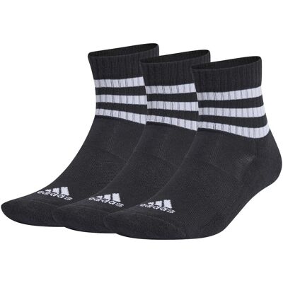 Αθλητικές κάλτσες adidas 3S C Spw Mid 3P Black Large Αθλητικές κάλτσες adidas 3S C Spw Mid 3P Black Large