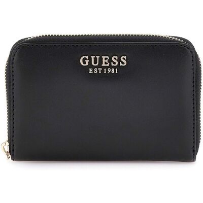 Πορτοφόλι Guess Laurel Slg Medium Zip Around Black One Size Πορτοφόλι Guess Laurel Slg Medium Zip Around Black One Size