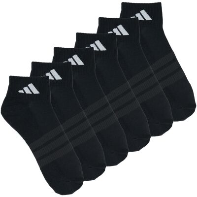 Κάλτσες adidas Cushioned Essentials Ankle Socks 6 Pair Pack Black Large Κάλτσες adidas Cushioned Essentials Ankle Socks 6 Pair Pack Black Large