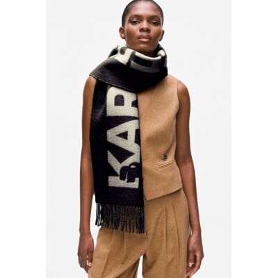 Κασκόλ Karl Lagerfeld K Essential Jkrd Woven Scarf Black One Size Κασκόλ Karl Lagerfeld K Essential Jkrd Woven Scarf Black One Size