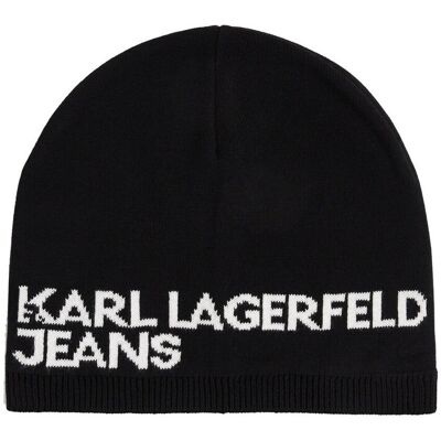 Σκούφος Karl Lagerfeld Klj Single Layer Logo Bean Black One Size Σκούφος Karl Lagerfeld Klj Single Layer Logo Bean Black One Size