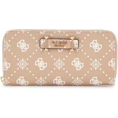 Πορτοφόλι Guess Silia Slg Large Zip Around Beige One Size Πορτοφόλι Guess Silia Slg Large Zip Around Beige One Size