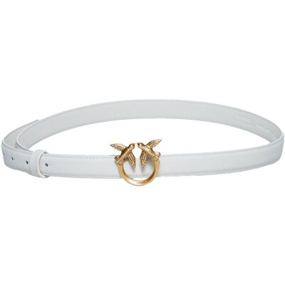 Ζώνη Pinko LOVE BERRY H2 VITELLO SETA 100143 A0F1 Άσπρο Large Ζώνη Pinko LOVE BERRY H2 VITELLO SETA 100143 A0F1 Άσπρο Large