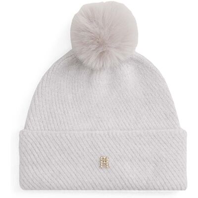 Κασκέτο Tommy Hilfiger Th Pom Pom Beanie Lurex Grey One Size Κασκέτο Tommy Hilfiger Th Pom Pom Beanie Lurex Grey One Size