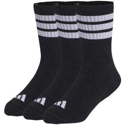 Κάλτσες adidas 3S Kd C Crw 3P Black 34 / 36 Κάλτσες adidas 3S Kd C Crw 3P Black 34 / 36