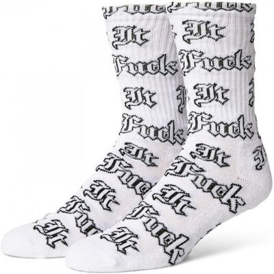 Κάλτσες Huf Socks fuck it old english Άσπρο One Size Κάλτσες Huf Socks fuck it old english Άσπρο One Size