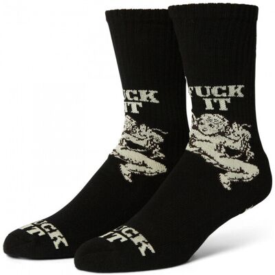 Κάλτσες Huf Socks divine crew Black One Size Κάλτσες Huf Socks divine crew Black One Size