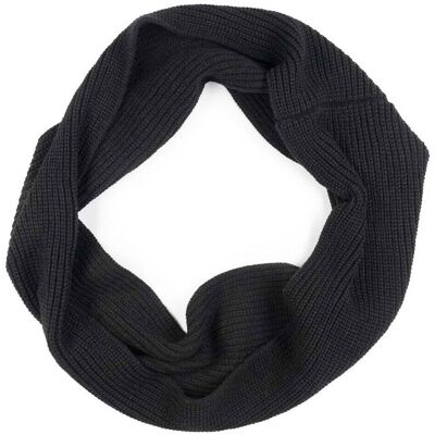 Κασκόλ Leone 1947 Winter Knitted Scarf Black One Size Κασκόλ Leone 1947 Winter Knitted Scarf Black One Size