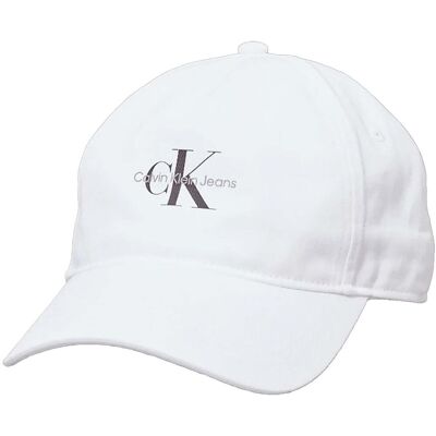 Κασκέτο Calvin Klein Jeans Monologo Printed Baseball Cap Άσπρο One Size Κασκέτο Calvin Klein Jeans Monologo Printed Baseball Cap Άσπρο One Size