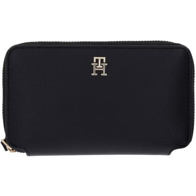 Πορτοφόλι Tommy Hilfiger TH LOGOTAPE COMPACT ZIP AROUND AW0AW18699 Black One Size Πορτοφόλι Tommy Hilfiger TH LOGOTAPE COMPACT ZIP AROUND AW0AW18699 Black One Size