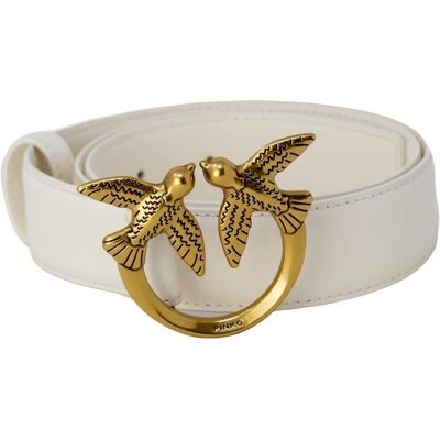 Ζώνη Pinko ALTA LOVE BIRDS IN PELLE 100120 A0F1 Άσπρο Small Ζώνη Pinko ALTA LOVE BIRDS IN PELLE 100120 A0F1 Άσπρο Small