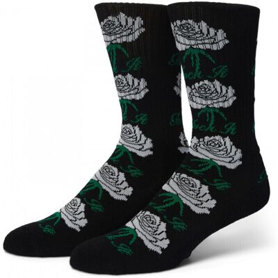 Κάλτσες Huf Socks fuck it rose crew Black One Size Κάλτσες Huf Socks fuck it rose crew Black One Size