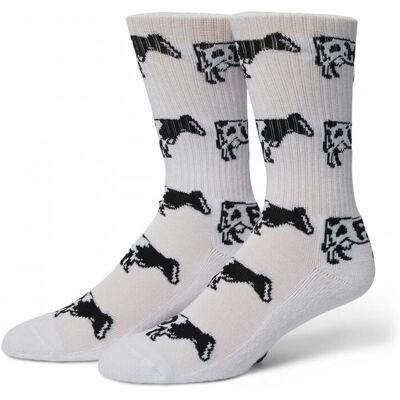 Κάλτσες Huf Socks moo crew Άσπρο One Size Κάλτσες Huf Socks moo crew Άσπρο One Size