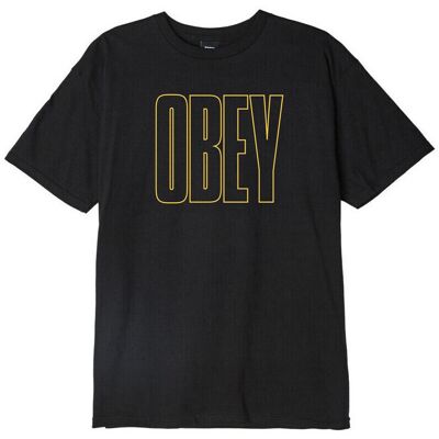 T-shirts & Polos Obey worldwide line Black Medium αρσενικός T-shirts & Polos Obey worldwide line Black Medium αρσενικός