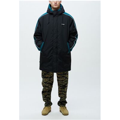 Παλτό Obey Major stadium jacket Black Large αρσενικός Παλτό Obey Major stadium jacket Black Large αρσενικός