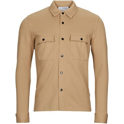 Μπουφάν Selected SLHJACKIE SWEAT JACKET Beige Medium αρσενικός Μπουφάν Selected SLHJACKIE SWEAT JACKET Beige Medium αρσενικός