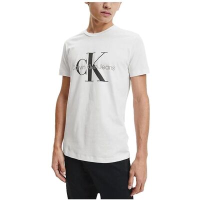 T-shirt με κοντά μανίκια Calvin Klein Jeans J30J320935 YAF Άσπρο Extra Large αρσενικός T-shirt με κοντά μανίκια Calvin Klein Jeans J30J320935 YAF Άσπρο Extra Large αρσενικός