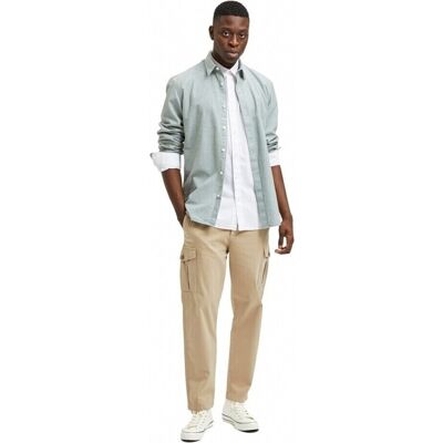 Παντελόνι Παραλαγγής Selected Slim Tapered Wick 172 Cargo Pants - Chinchilla Beige US 33 / 32 αρσενικός Παντελόνι Παραλαγγής Selected Slim Tapered Wick 172 Cargo Pants - Chinchilla Beige US 33 / 32 αρσενικός