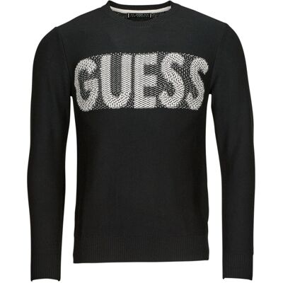 Πουλόβερ Guess AMYAS LS CN SLOGAN SWEATER Black Small αρσενικός Πουλόβερ Guess AMYAS LS CN SLOGAN SWEATER Black Small αρσενικός