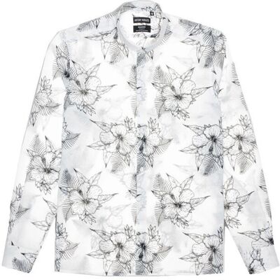 Πουκάμισο με μακριά μανίκια Antony Morato MADRID MAO COLLAR STRAIGHT FIT SHIRT MEN multicolour Extra Large αρσενικός Πουκάμισο με μακριά μανίκια Antony Morato MADRID MAO COLLAR STRAIGHT FIT SHIRT MEN multicolour Extra Large αρσενικός