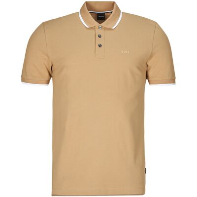 Πόλο με κοντά μανίκια BOSS Parlay 190 Beige Extra Large αρσενικός Πόλο με κοντά μανίκια BOSS Parlay 190 Beige Extra Large αρσενικός