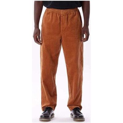 Παντελόνια Obey Easy cord pant Brown Small αρσενικός Παντελόνια Obey Easy cord pant Brown Small αρσενικός