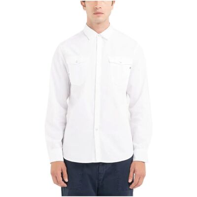 Πουκάμισο με μακριά μανίκια Replay COTTON TWILL SHIRT MEN multicolour Extra Large αρσενικός Πουκάμισο με μακριά μανίκια Replay COTTON TWILL SHIRT MEN multicolour Extra Large αρσενικός