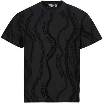 T-shirt με κοντά μανίκια Versace Jeans Couture MAGLIET.77GAH6R0 Black Extra Large αρσενικός T-shirt με κοντά μανίκια Versace Jeans Couture MAGLIET.77GAH6R0 Black Extra Large αρσενικός