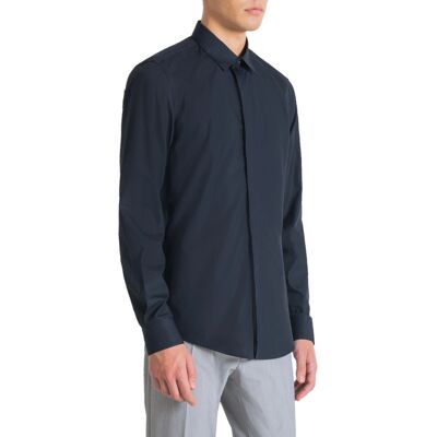 Πουκάμισο με μακριά μανίκια Antony Morato LONDON SLIM FIT MMSL00691-FA400078 Μπλέ IT 44 αρσενικός Πουκάμισο με μακριά μανίκια Antony Morato LONDON SLIM FIT MMSL00691-FA400078 Μπλέ IT 44 αρσενικός