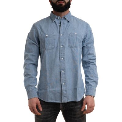 Πουκάμισο με μακριά μανίκια Blauer 24SBLUS01038 Μπλέ Small αρσενικός Πουκάμισο με μακριά μανίκια Blauer 24SBLUS01038 Μπλέ Small αρσενικός