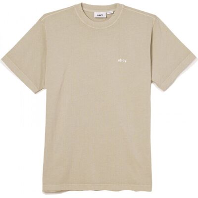 T-shirts & Polos Obey Lowercase pigment tee ss Grey Small αρσενικός T-shirts & Polos Obey Lowercase pigment tee ss Grey Small αρσενικός