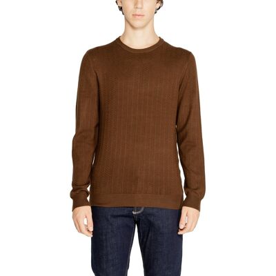 Πουλόβερ Antony Morato VISCOSA BLEND YARN 3D MMSW01434-YA500002 Brown Extra Large αρσενικός Πουλόβερ Antony Morato VISCOSA BLEND YARN 3D MMSW01434-YA500002 Brown Extra Large αρσενικός