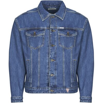 Τζιν Μπουφάν/Jacket Guess MENS OVERSIZE TRUCKER JACKE Μπλέ Large αρσενικός Τζιν Μπουφάν/Jacket Guess MENS OVERSIZE TRUCKER JACKE Μπλέ Large αρσενικός
