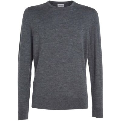 Αθλητικό T-shirt Calvin Klein Jeans Merino Crew Neck Swe Grey Small Αθλητικό T-shirt Calvin Klein Jeans Merino Crew Neck Swe Grey Small