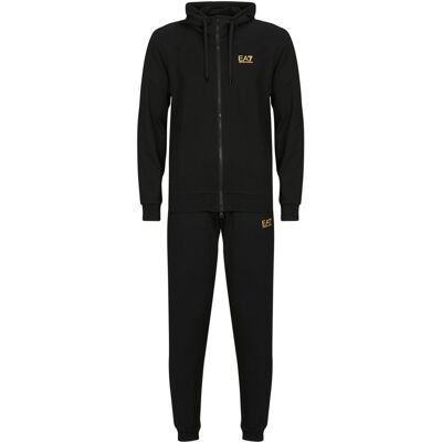 EA7 - Zip Hooded Tracksuit - Μαύρο/Χρυσό - Άνδρας XS - Tracksuit EA7 - Zip Hooded Tracksuit - Μαύρο/Χρυσό - Άνδρας XS - Tracksuit