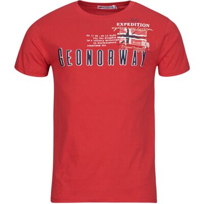 T-shirt με κοντά μανίκια Geographical Norway JASON Red Large αρσενικός T-shirt με κοντά μανίκια Geographical Norway JASON Red Large αρσενικός
