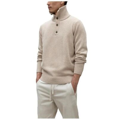 Πουλόβερ Ecoalf MCMGAKNIDESI0632 298 Beige Small αρσενικός Πουλόβερ Ecoalf MCMGAKNIDESI0632 298 Beige Small αρσενικός