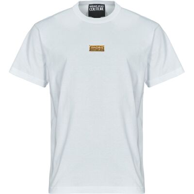 T-shirt με κοντά μανίκια Versace Jeans Couture 78GAHT08 Άσπρο Large αρσενικός T-shirt με κοντά μανίκια Versace Jeans Couture 78GAHT08 Άσπρο Large αρσενικός